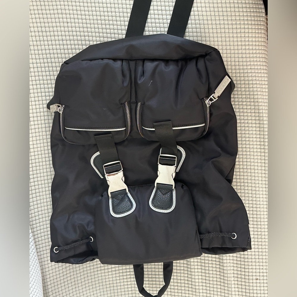 Black nylon Steve Madden backpack